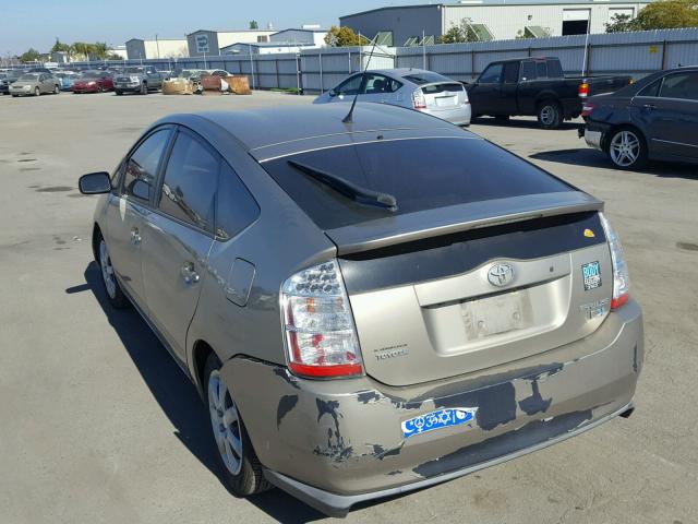 JTDKB20U273277968 - 2007 TOYOTA PRIUS TAN photo 3