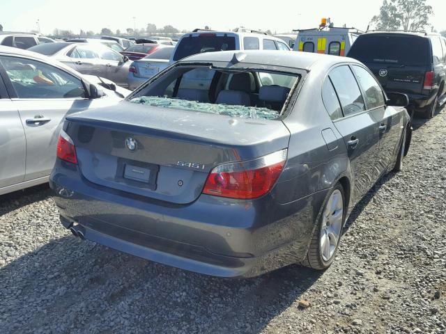 WBANB33504B113446 - 2004 BMW 545 I GRAY photo 4