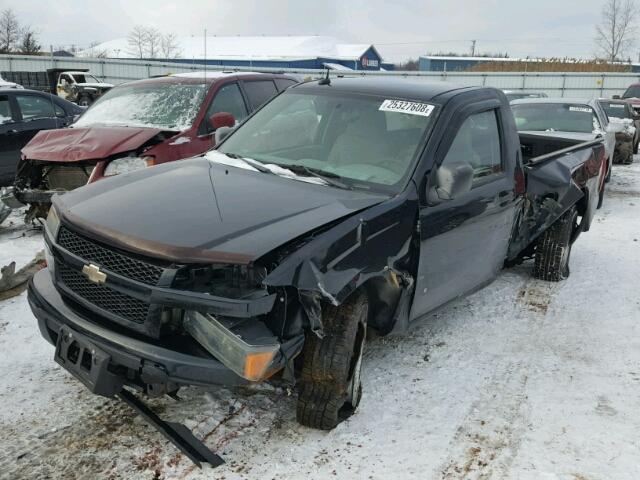 1GCCS149588157803 - 2008 CHEVROLET COLORADO BLACK photo 2