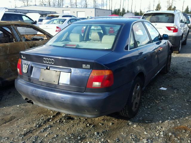 WAUEA88D1TA268642 - 1996 AUDI A4 QUATTRO BLUE photo 4