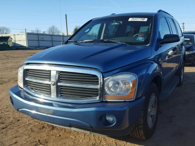 1D4HB48NX5F601878 - 2005 DODGE DURANGO SL BLUE photo 2