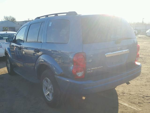 1D4HB48NX5F601878 - 2005 DODGE DURANGO SL BLUE photo 3