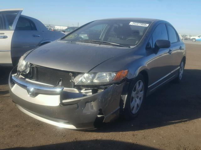 JHMFA16506S001290 - 2006 HONDA CIVIC LX GRAY photo 2