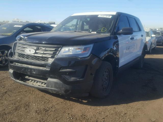 1FM5K8AR4GGB54963 - 2016 FORD EXPLORER P TWO TONE photo 2