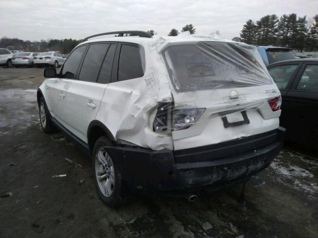 WBXPA93485WD18764 - 2005 BMW X3 3.0I WHITE photo 3