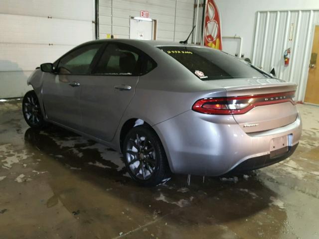 1C3CDFAA5FD432911 - 2015 DODGE DART SE GRAY photo 3