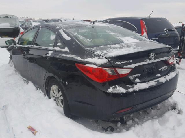 5NPEB4AC7DH801629 - 2013 HYUNDAI SONATA GLS BLACK photo 3