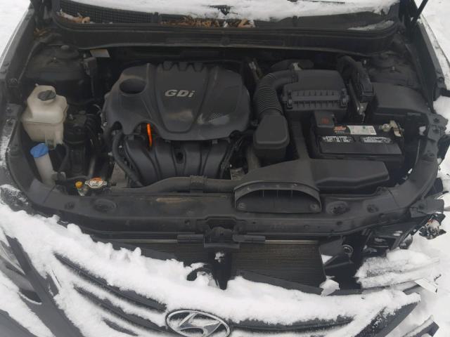 5NPEB4AC7DH801629 - 2013 HYUNDAI SONATA GLS BLACK photo 7