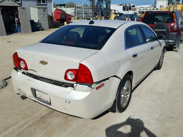 1G1ZD5E03CF111010 - 2012 CHEVROLET MALIBU 2LT WHITE photo 4