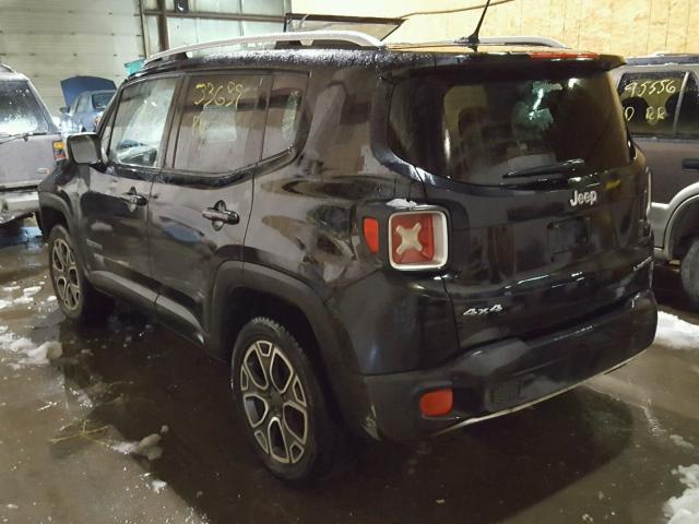 ZACCJBDT6GPD35066 - 2016 JEEP RENEGADE L BLACK photo 3