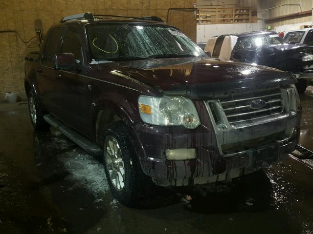 1FMEU53887UA24618 - 2007 FORD EXPLORER S MAROON photo 1