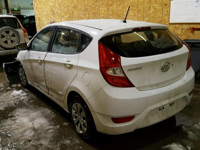 KMHCT5AE7HU311730 - 2017 HYUNDAI ACCENT SE WHITE photo 3