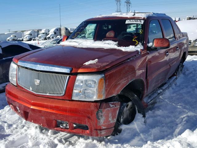 3GYEK63N23G210555 - 2003 CADILLAC ESCALADE E ORANGE photo 2