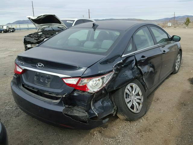 5NPEB4ACXBH263151 - 2011 HYUNDAI SONATA GLS BLUE photo 4