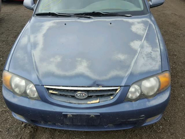 KNAFB161945134327 - 2004 KIA SPECTRA GS BLUE photo 9