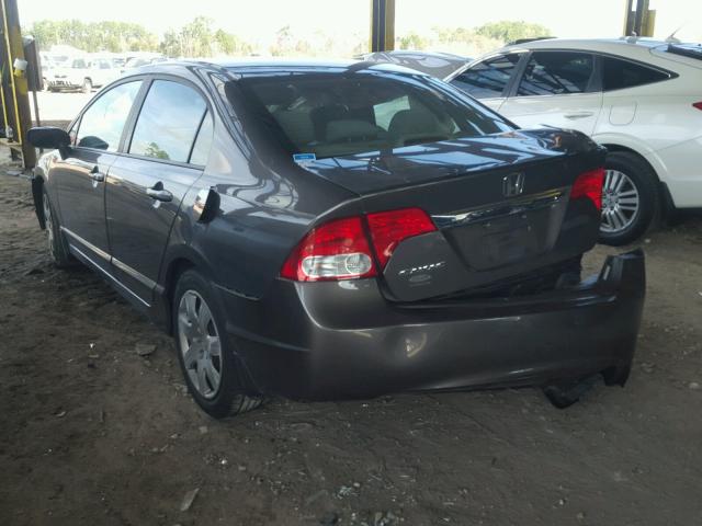 19XFA1F5XBE015972 - 2011 HONDA CIVIC LX BROWN photo 3