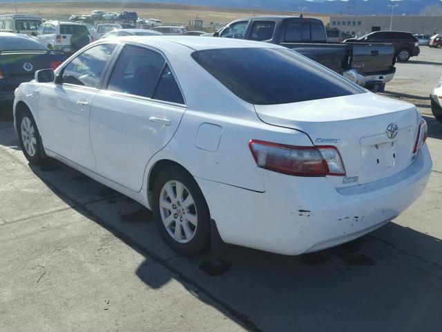 4T1BB46K28U053561 - 2008 TOYOTA CAMRY HYBR WHITE photo 3