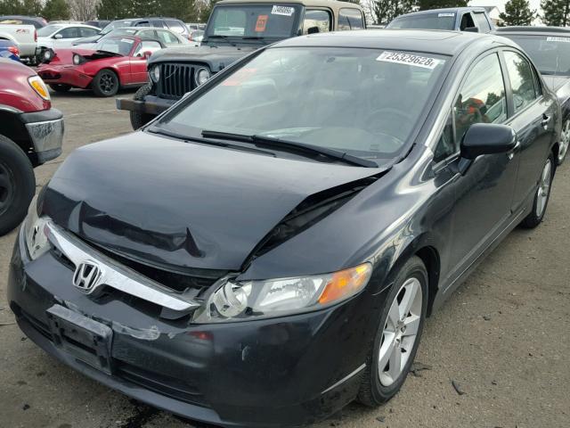 1HGFA16807L083370 - 2007 HONDA CIVIC EX BLACK photo 2