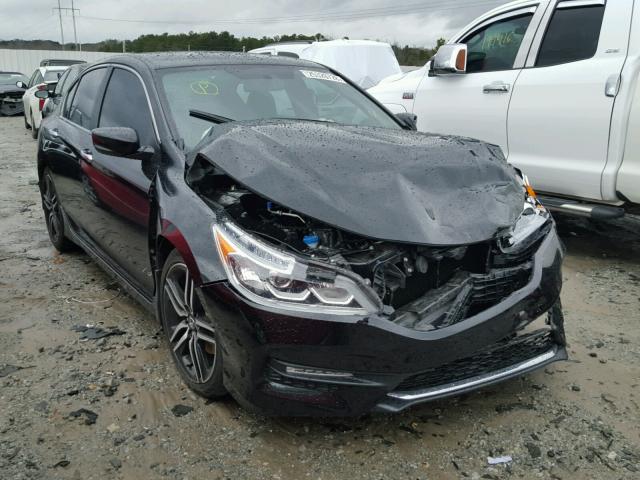 1HGCR2F57GA243649 - 2016 HONDA ACCORD SPO BLACK photo 1