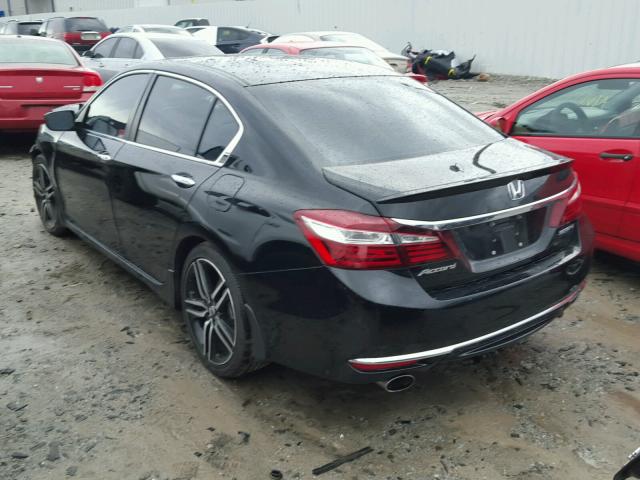 1HGCR2F57GA243649 - 2016 HONDA ACCORD SPO BLACK photo 3