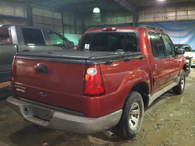 1FMZU67E91UA94367 - 2001 FORD EXPLORER S RED photo 4