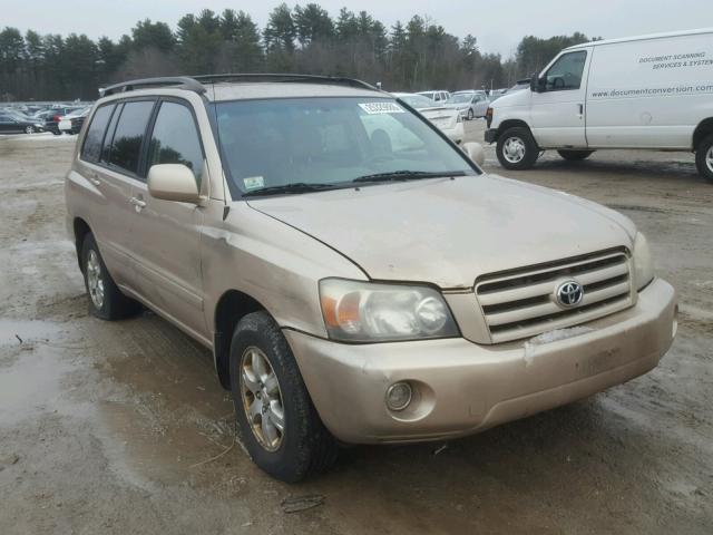 JTEDP21A340008112 - 2004 TOYOTA HIGHLANDER GOLD photo 1