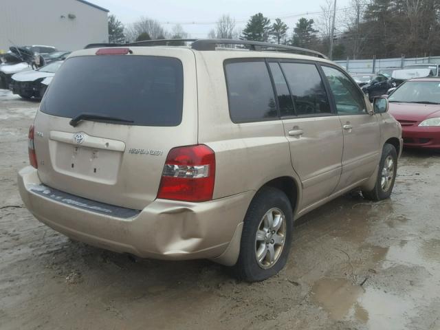 JTEDP21A340008112 - 2004 TOYOTA HIGHLANDER GOLD photo 4