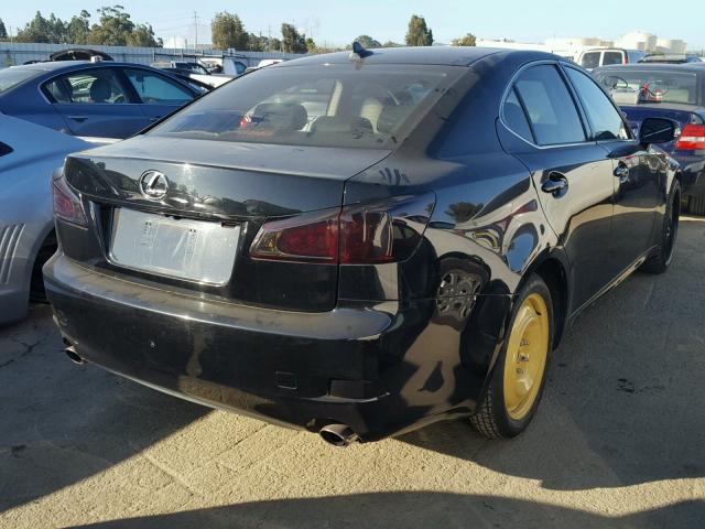 JTHBE262695023165 - 2009 LEXUS IS 350 BLACK photo 4