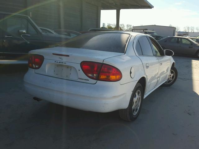 1G3NL52T21C207863 - 2001 OLDSMOBILE ALERO GL WHITE photo 4