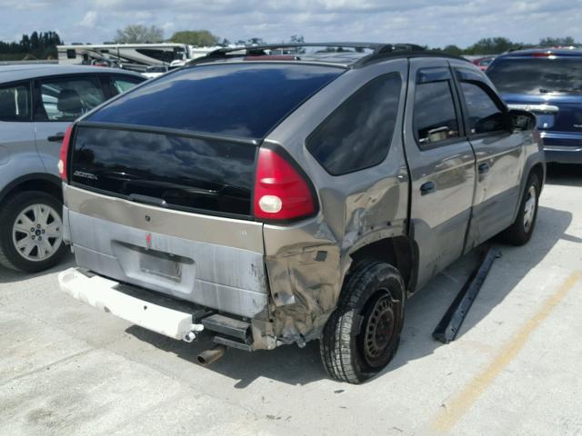 3G7DA03E81S539514 - 2001 PONTIAC AZTEK BEIGE photo 4