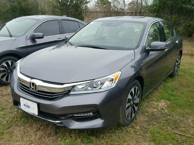 JHMCR6F52HC027170 - 2017 HONDA ACCORD HYB GRAY photo 2