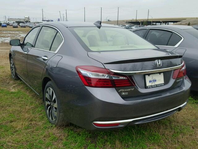 JHMCR6F52HC027170 - 2017 HONDA ACCORD HYB GRAY photo 3