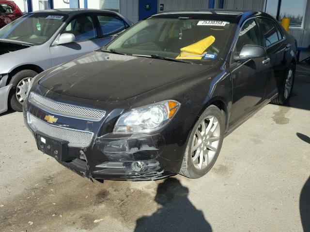 1G1ZE5EU2BF347176 - 2011 CHEVROLET MALIBU LTZ შავი ფოტო 2