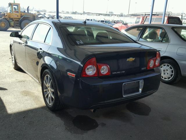 1G1ZE5EU2BF347176 - 2011 CHEVROLET MALIBU LTZ შავი ფოტო 3
