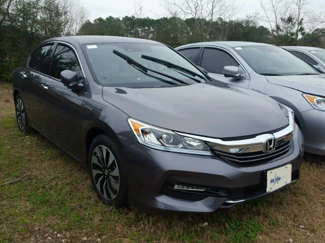 JHMCR6F59HC012973 - 2017 HONDA ACCORD HYB GRAY photo 1