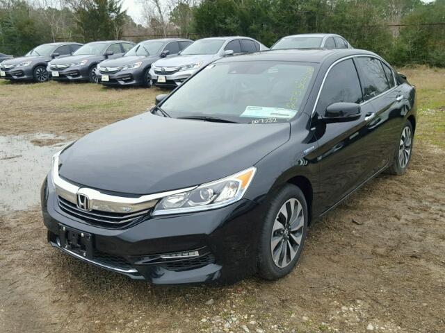 JHMCR6F51HC007282 - 2017 HONDA ACCORD HYB BLACK photo 2