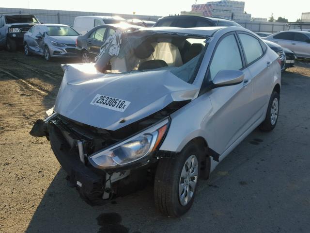 KMHCT4AE6GU044248 - 2016 HYUNDAI ACCENT SE SILVER photo 2