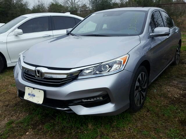 JHMCR6F59HC010799 - 2017 HONDA ACCORD HYB GRAY photo 2