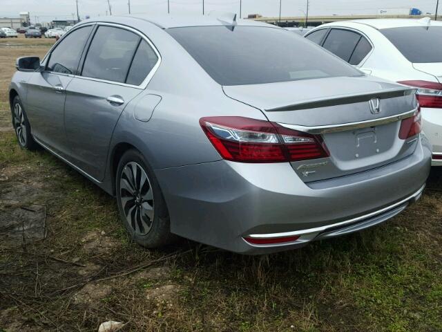 JHMCR6F59HC010799 - 2017 HONDA ACCORD HYB GRAY photo 3