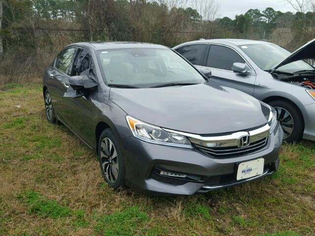 JHMCR6F50HC019312 - 2017 HONDA ACCORD HYB GRAY photo 1