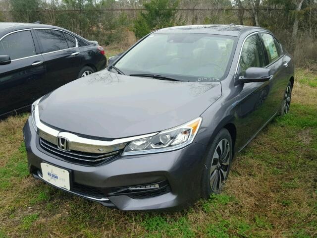 JHMCR6F50HC019312 - 2017 HONDA ACCORD HYB GRAY photo 2