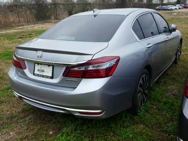 JHMCR6F5XHC013744 - 2017 HONDA ACCORD HYB GRAY photo 4