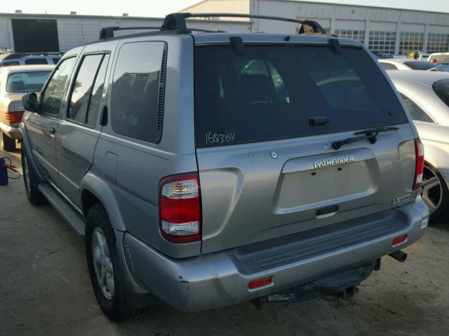 JN8DR09Y41W589184 - 2001 NISSAN PATHFINDER GRAY photo 3