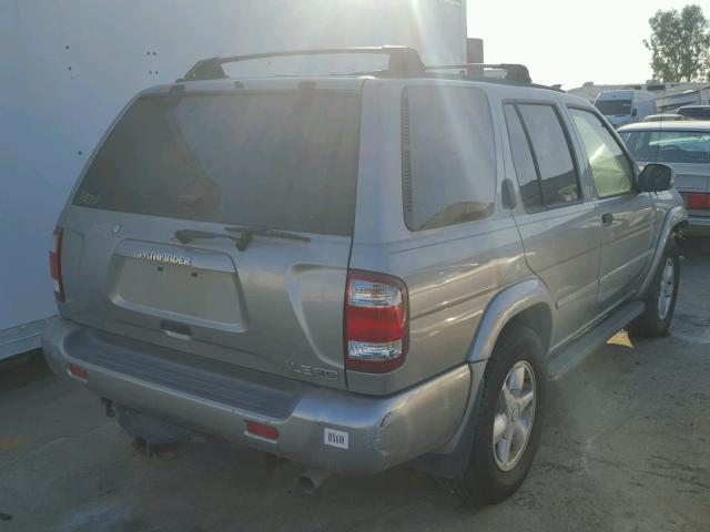 JN8DR09Y41W589184 - 2001 NISSAN PATHFINDER GRAY photo 4