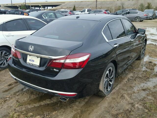 1HGCR2F91HA202437 - 2017 HONDA ACCORD EXL BLACK photo 4