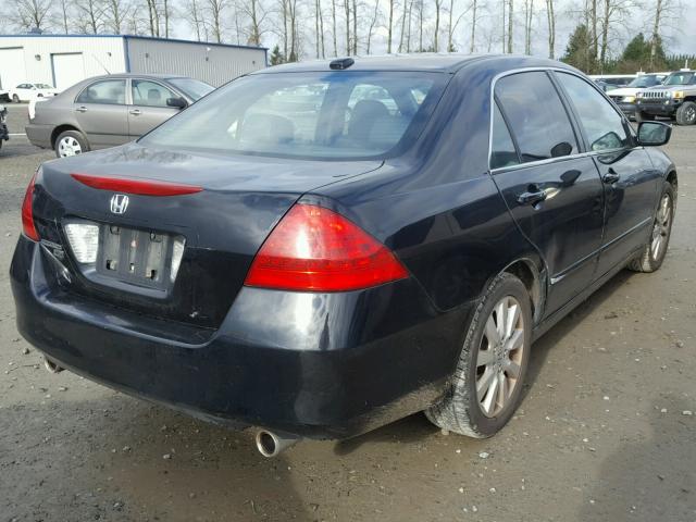 1HGCM66577A080538 - 2007 HONDA ACCORD EX BLACK photo 4