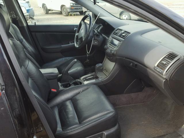 1HGCM66577A080538 - 2007 HONDA ACCORD EX BLACK photo 5