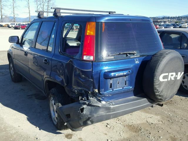 JHLRD1848VC011541 - 1997 HONDA CR-V LX BLUE photo 3