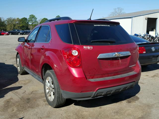 2GNALBEK8E6361337 - 2014 CHEVROLET EQUINOX LT RED photo 3