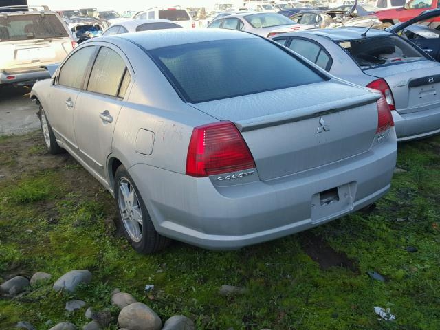 4A3AB76S94E140215 - 2004 MITSUBISHI GALANT GTS SILVER photo 3